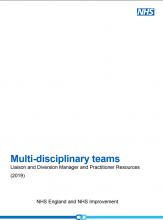 Multi-disciplinary teams: Liaison and Diversion Manager and Practitioner Resources (2019)